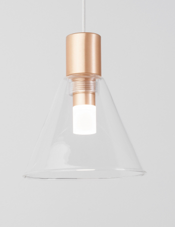 Lustra aurie perete-tavan cu pendul pe cablu lung Kalila, design modern, sticla/metal, 9028811 - Novaluce [3]