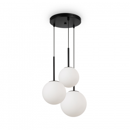 Lustre - Lustra Basic Form MOD321PL-03B, 3xE14, neagra+alba, IP20, Maytoni