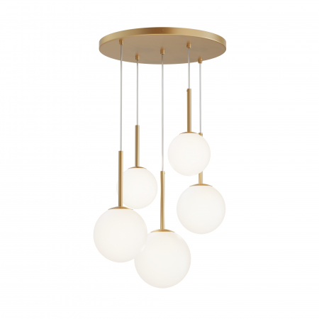 Lustre - Lustra Basic Form MOD321PL-05G1, 5xE14, aurie+alba, IP20, Maytoni