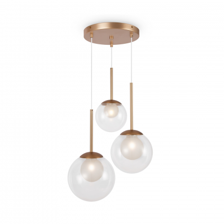 Lustre - Lustra Basic Form MOD521PL-03G, 1xG9, aurie+transparenta, IP20, Maytoni