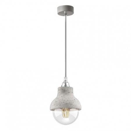 Lustre - Lustra beton gri Hachi Ø 15 cm, inaltime reglabila, 91606401 - Novaluce