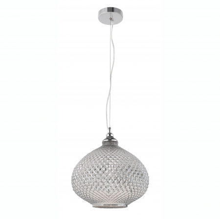 Promotii - Lustra Boho Round forma rotunda Ø28 cm sticla auriu rose/crom forme geometrice, 8040201 - Novaluce