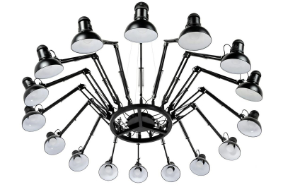 Lustra/candelabru cu design modern industrial Torger II 50-200 cm cu brate reglabile, JD-182-16 - King [8]