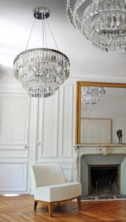 Lustra/candelabru de lux rotund cu cristale Yan XL, 60x80 cm, 12 becuri, AZ 2927 - Azzardo [2]