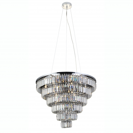 Lustre - Lustra/candelabru de lux rotund cu cristale Yan XL, 60x80 cm, 12 becuri, AZ 2927 - Azzardo
