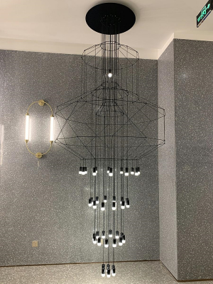 Lustra/candelabru design industrial Anum din cabluri 150x307 cm, MD21352-43-1500 - King [4]