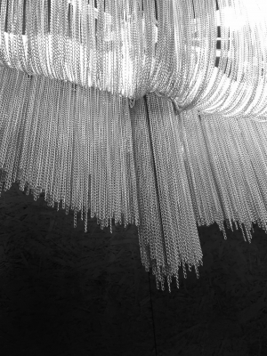Lustra/candelabru design lux Beyle, 160x40 cm, aluminiu crom, 1080S3 - King [4]