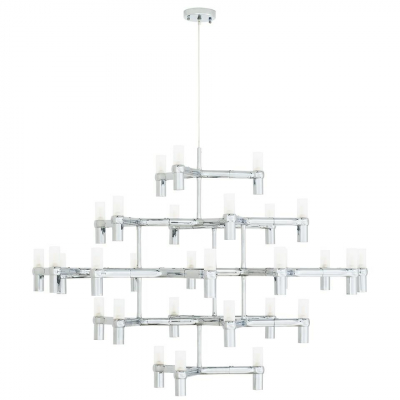 Lustra/candelabru design modern Oskar Grande, 30 de becuri, crom/auriu/negru, XCP9120-30.BLACK - King [9]