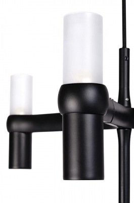Lustra/candelabru design modern Oskar Grande, 30 de becuri, crom/auriu/negru, XCP9120-30.BLACK - King [8]