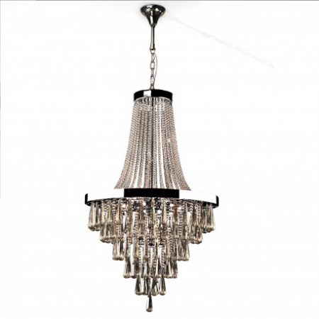 Lustre - Lustra/candelabru inalt lux Reian cristale K9, inaltime reglabila, 810637 - Schuller