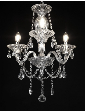 Lustra/candelabru lux sticla transparenta cu cristale Kasi, cu 3/5/8/18 brate, 8061205 - Novaluce [5]