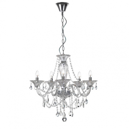 Lustra/candelabru lux sticla transparenta cu cristale Kasi, cu 3/5/8/18 brate, 8061205 - Novaluce [10]