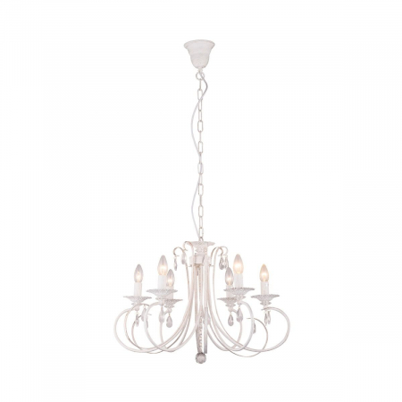 Lustre - Lustra/candelabru NOVIA, din metal alb Ø 65 cm, inaltime reglabila, 003064-001213 - Zumaline