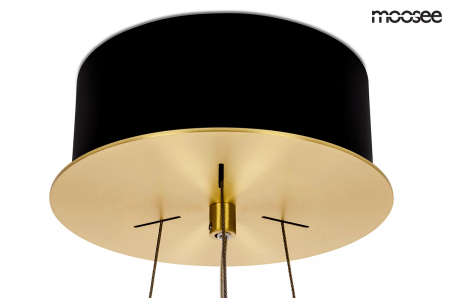 Lustra/candelabru rotund de lux Juuso Simple cu cristale, 70x70 cm, structura metalica aurie, MSE010100167 - King [3]