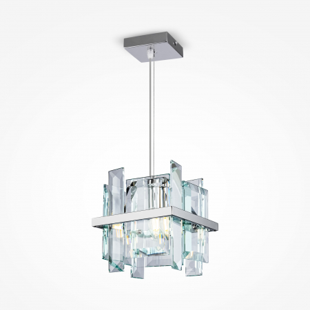 Promotii - Lustra Cerezo MOD201PL-01N, 1xE14, crom+transparenta, IP20, Maytoni