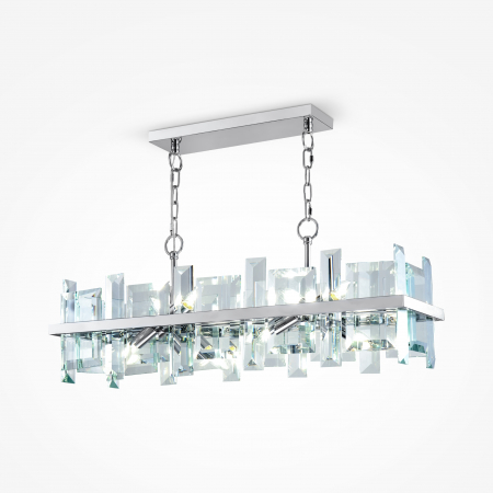 Lustre - Lustra Cerezo MOD201PL-08N, 8xE14, crom+tranparenta, IP20, Maytoni