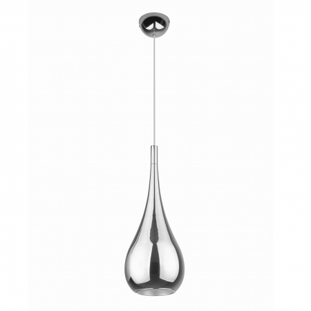 Produse - Lustra crom abajur tip picatura Reane Ø 20 cm din metal, inaltime reglabila, P0230 - Maxlight