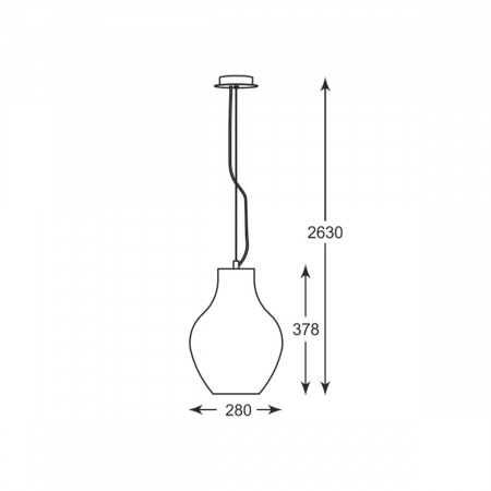 Lustra crom BRESSO tip pendul Ø 28 cm, sticla/metal, inaltime reglabila, 003064-011109 - Zumaline [3]