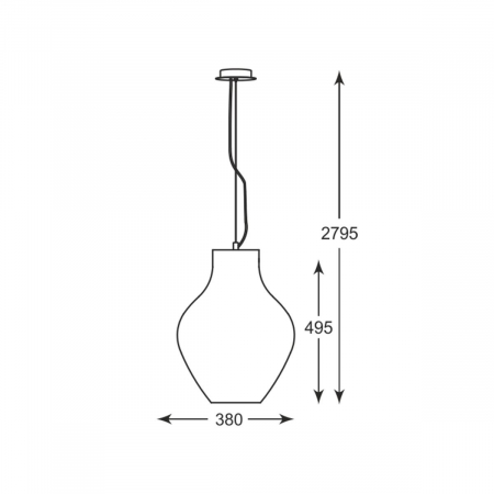 Lustra crom BRESSO tip pendul Ø 38 cm, sticla/metal, inaltime reglabila, 003064-011108 - Zumaline [4]