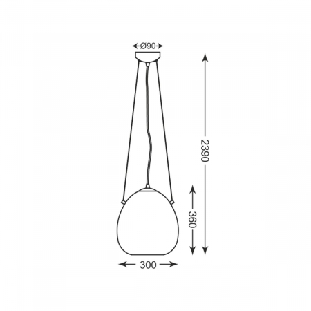 Lustra crom MOON tip pendul Ø 30 cm, sticla/metal, inaltime reglabila, 003064-011112 - Zumaline [3]