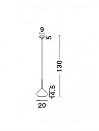 Lustra crom/neagra/aur roz tip pendul Zoe din metal Ø 20 cm, inaltime reglabila, 5704803 - Novaluce [2]