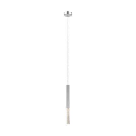 Promotii - Lustra crom ONE pendul cilindric cu iluminare LED, inaltime reglabila, 003064-009119 - Zumaline