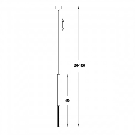 Lustra crom ONE pendul cilindric cu iluminare LED, inaltime reglabila, 003064-009119 - Zumaline [2]