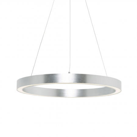 Promotii - Lustra cromata design circular CARLO 60 cm metal / plastic, 003064-020124 - Zumaline