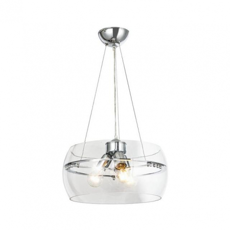 Lustre - Lustra cromata design modern MERANO 40 cm metal / sticla, 003064-010540 - Zumaline
