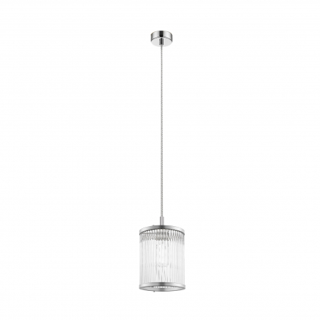 Lustre - Lustra cromata pendul design clasic SERGIO 15 cm metal / sticla, 003064-016821 - Zumaline