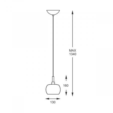 Lustra CRYSTAL pendul din sticla Ø 40 cm, inaltime reglabila, 003064-001008 - Zumaline [3]