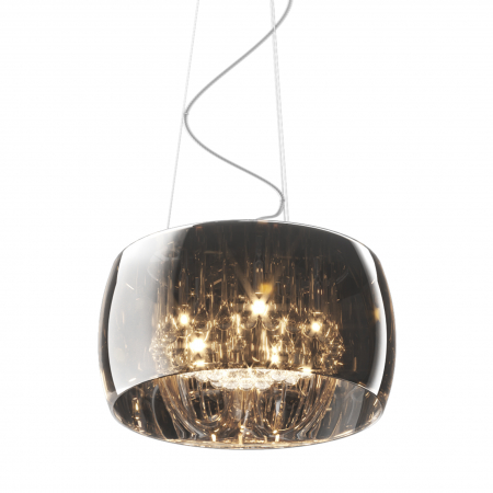 Lustre - Lustra CRYSTAL tip pendul Ø 40 cm, din sticla, inaltime reglabila, 003064-001003 - Zumaline