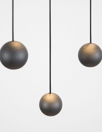 Lustra cu 10 pendule rotunde LED pe cablu Chgai 40x150 cm, design modern, 9303952 - Novaluce [2]