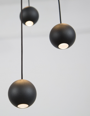 Lustra cu 10 pendule rotunde LED pe cablu Chgai 40x150 cm, design modern, 9303952 - Novaluce [3]