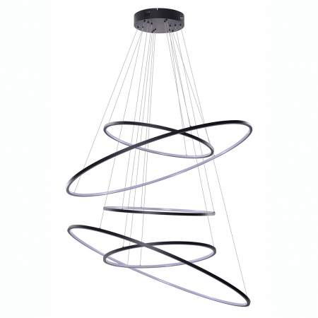 Lustre - Lustra cu 5 inele LED Nava XXL 120x500 cm, diverse culori, metal, AZ 3137 - Azzardo