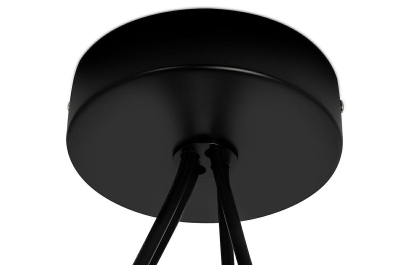 Lustra cu cablu atarnat design industrial Hang, 4 becuri LED, alba/neagra, MD20502-A-200.WH.4 - King [7]