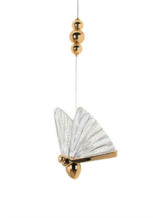 Lustre - Lustră cu pandantiv MOOSEE BUTTERFLY S auriu., MSE010100321 - King