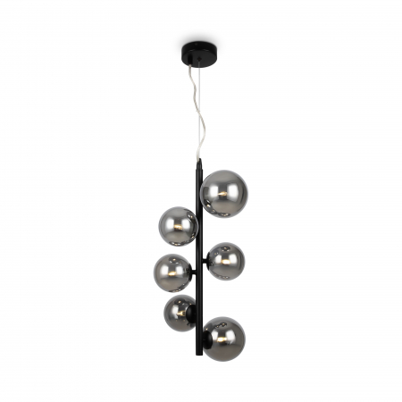 Lustre - Lustra Dallas MOD545PL-06B, 8xG9, neagra+fumurie, IP20, Maytoni