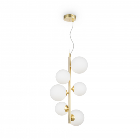 Lustre - Lustra Dallas MOD545PL-06BS, 8xG9, aurie+alba, IP20, Maytoni