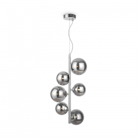 Lustre - Lustra Dallas MOD545PL-06CH, 8xG9, crom+fumurie, IP20, Maytoni