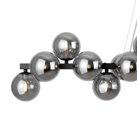 Lustra Dallas MOD547PL-25B, 25xG9, neagra+fumurie, IP20, Maytoni [1]