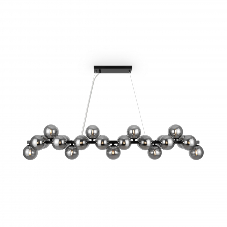 Lustre - Lustra Dallas MOD547PL-25B, 25xG9, neagra+fumurie, IP20, Maytoni