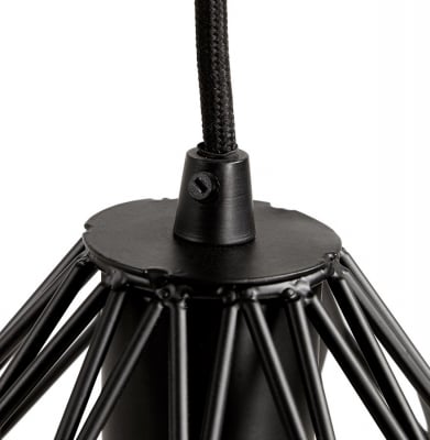 Lustra de design neagra PARAL forma geometrica stil industrial otel, HL00530BL - Kokoon [5]