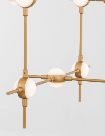 Lustra de lux aurie dimabila din metal Molecule 30 becuri, iluminare LED, 9180630 - Novaluce [2]