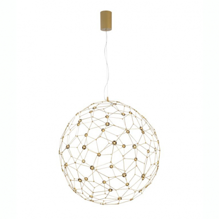 Lustre - Lustra de lux aurie forma glob Roselle 40/60/80 cm, iluminare LED, metal, 9288080 - Novaluce