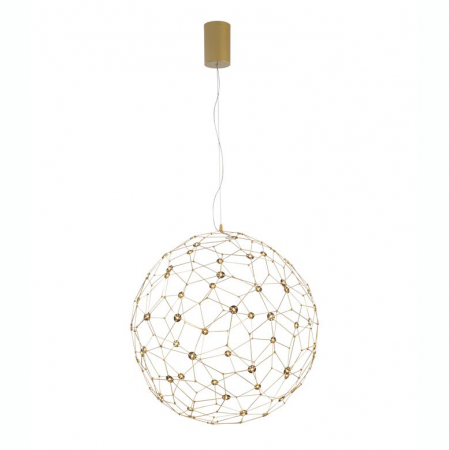 Lustra de lux aurie forma glob Roselle 40/60/80 cm, iluminare LED, metal, 9288080 - Novaluce [9]