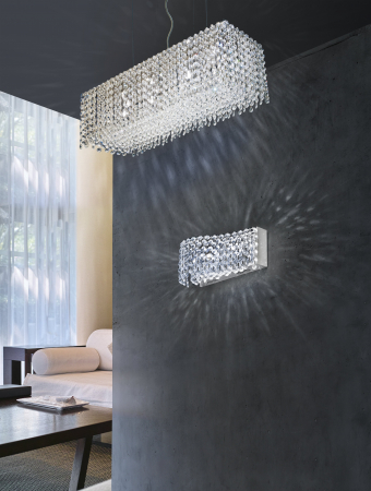 Lustra de lux cu cristale Flore, 65 cm, forma dreptunghiulara, AZ 1510 - Azzardo [10]
