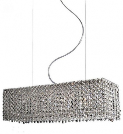 Lustre - Lustra de lux cu cristale Flore, 65 cm, forma dreptunghiulara, AZ 1510 - Azzardo