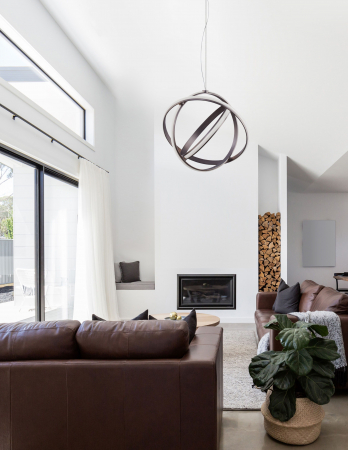 Lustra de lux dimabila glob cercuri LED Niraj Ø50/70 cm, negru purpuriu, 9365012 - Novaluce [8]