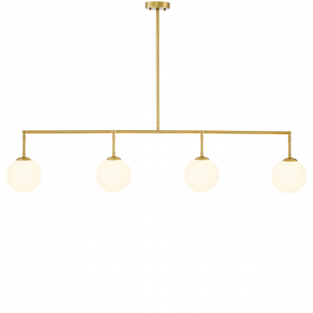   Candelabru Tara finisaj din alamă antică sticlă albă 115656 EICHHOLTZ [2]
